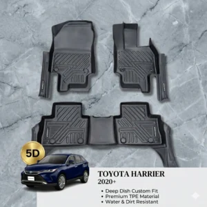 Custom Fit 3D TPE All-Weather Floor Mats for Toyota Harrier